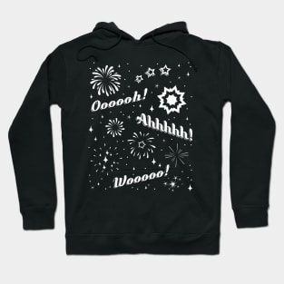 Fireworks Ooh and Ahh - Black and White Ed. Hoodie